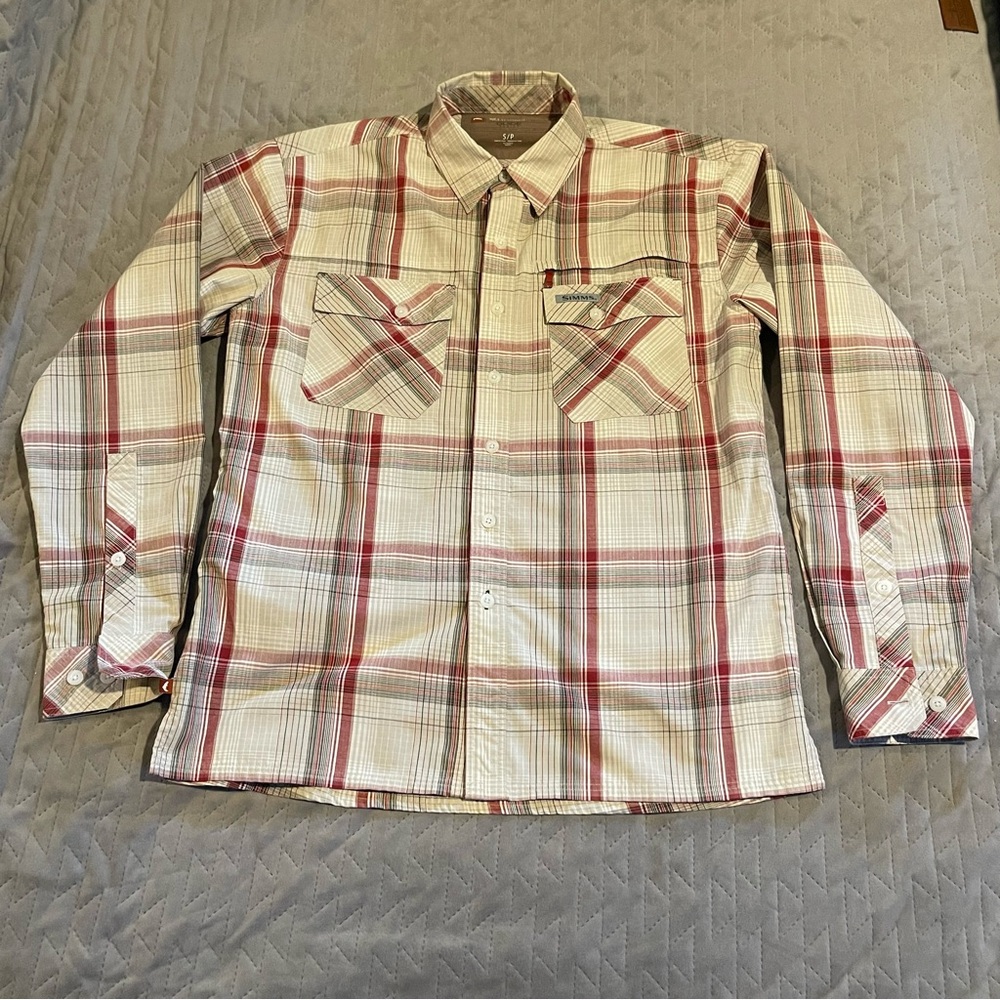 Simms Guide series l/s‎ shirt mens small NWOT